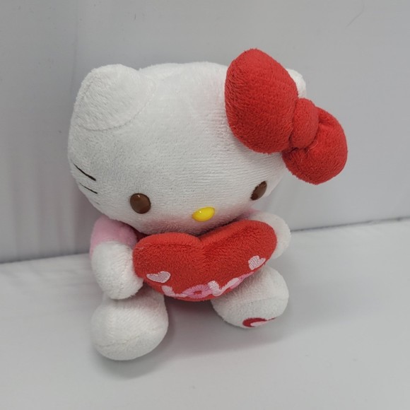 Hello Kitty Sanrio Valentine's Day Plush Heart Love 2011 Nakajima Rare Red Pink - Picture 7 of 9